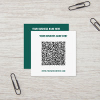 Cartões de Visita Empresariais com Código QR Promo