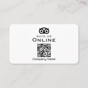 Cartões de Visita Exibição QR de Avaliação Empresa