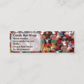 Cartões de visita finos com design de doces