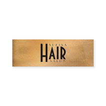 Cartões de Visita Finos de Salão de Cabelo Copper