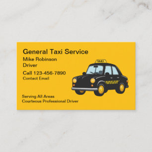 Cartões de Visita Genéricos Simples para Motorista