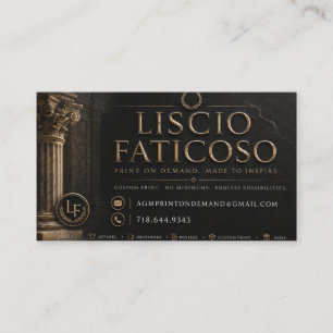 Cartões de Visita Liscio Faticoso Signature