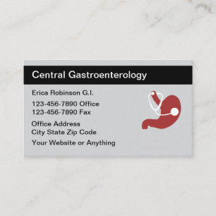 Cartões de Visita Médicos de Gastroenterologia Des
