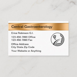 Cartões de Visita Médicos de Gastroenterologia Ele