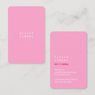 Cartões de Visita Minimalistas em Cores da Moda