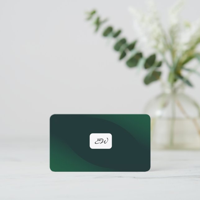 Cartões de visita modernos e elegantes com código  (Em pé/Frente)