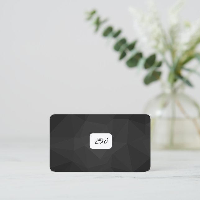 Cartões de visita modernos e elegantes com código  (Em pé/Frente)