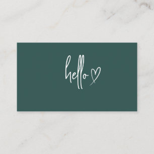 Cartões de Visita Modernos Minimalistas, Boho Mini