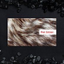 Cartões de Visita Modernos para Pet Sitter Mínimos
