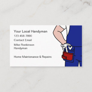 Cartões de Visita Modernos Simples de Handyman