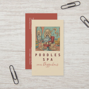 Cartões de visita para Cute Poodle Spa