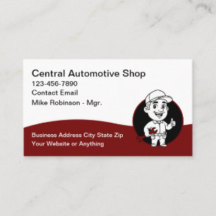 Cartões de Visita para Oficina de Reparo Automotiv