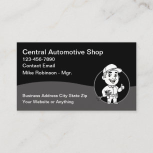 Cartões de Visita para Oficina de Reparo Automotiv