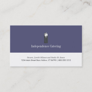 Cartões de Visita para Serviços de Catering