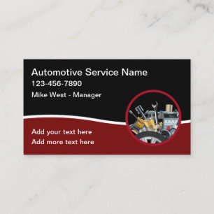 Cartões de Visita Personalizados Automotivos Moder
