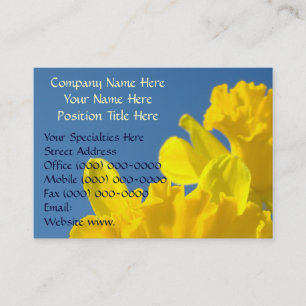 Cartões de Visita Personalizados Blue Sky Narcisos