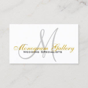 Cartões de Visita Personalizados com Monograma