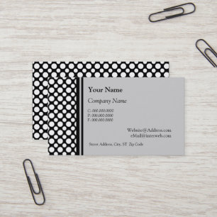 Cartões de Visita Personalizados com Pontos Polka 