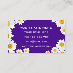 Cartões de Visita Personalizados Daisy Suas Cores