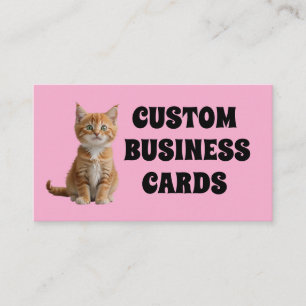 CARTÕES DE VISITA PERSONALIZADOS DE GATO