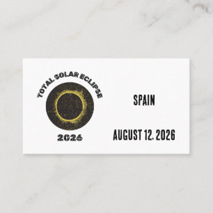 Cartões de Visita Personalizados Eclipse Solar Tot