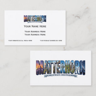 Cartões de Visita Personalizados Matterhorn Ícone 