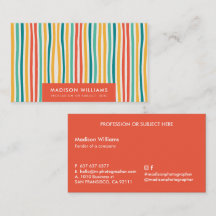 Cartões de Visita Personalizados Minimalistas Eleg