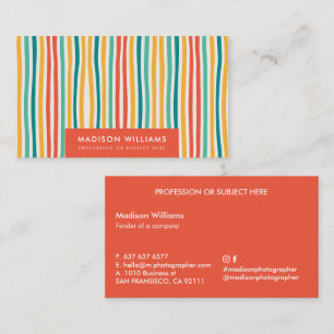Cartões de Visita Personalizados Minimalistas Eleg