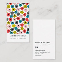 Cartões de Visita Personalizados Minimalistas Eleg