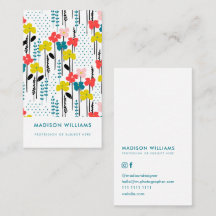 Cartões de Visita Personalizados Minimalistas Eleg