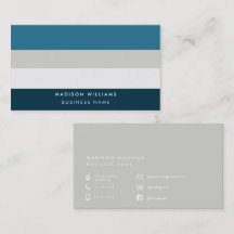 Cartões de Visita Personalizados Minimalistas Eleg