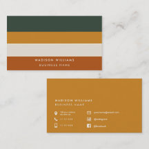 Cartões de Visita Personalizados Minimalistas Eleg