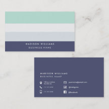 Cartões de Visita Personalizados Minimalistas Eleg