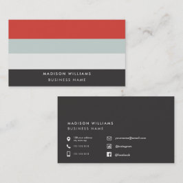 Cartões de Visita Personalizados Minimalistas Eleg