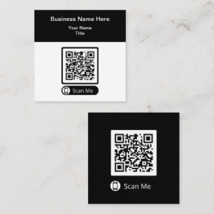 Cartões de Visita Promocionais com Código QR de Du