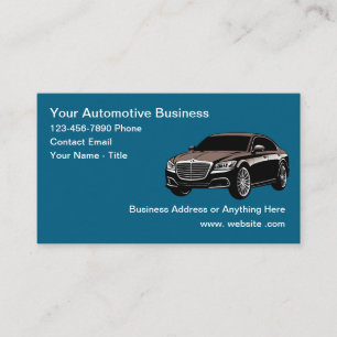 Cartões de Visita Simples Automotivos