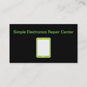 Cartões de Visita Simples de Reparo de Eletrônicos