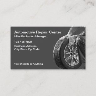 Cartões de Visita Simples de Serviço de Reparo Aut
