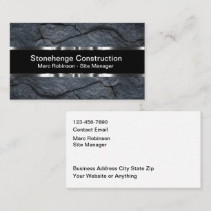 Cartões de Visita Tema Construção Clássica