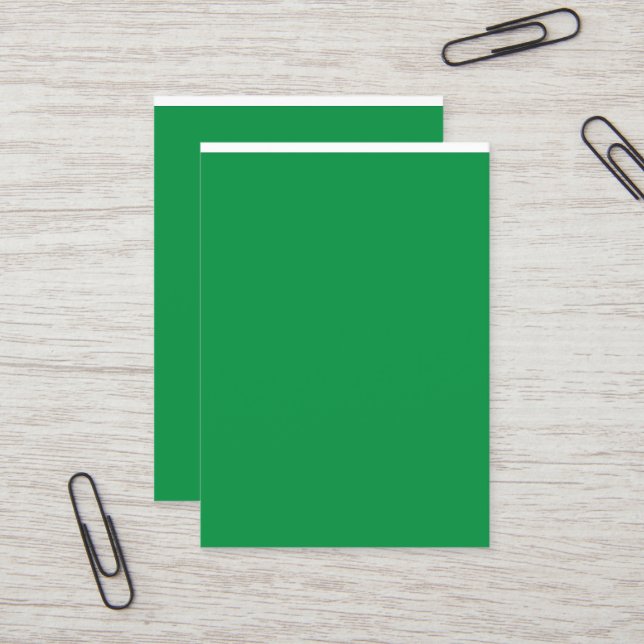 Cartões de Visita Verdes | Moderno Minimalista Pro (Frente/Verso In Situ)