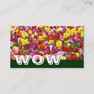 Cartões de visita WOW Tulipa Flores Natureza Color