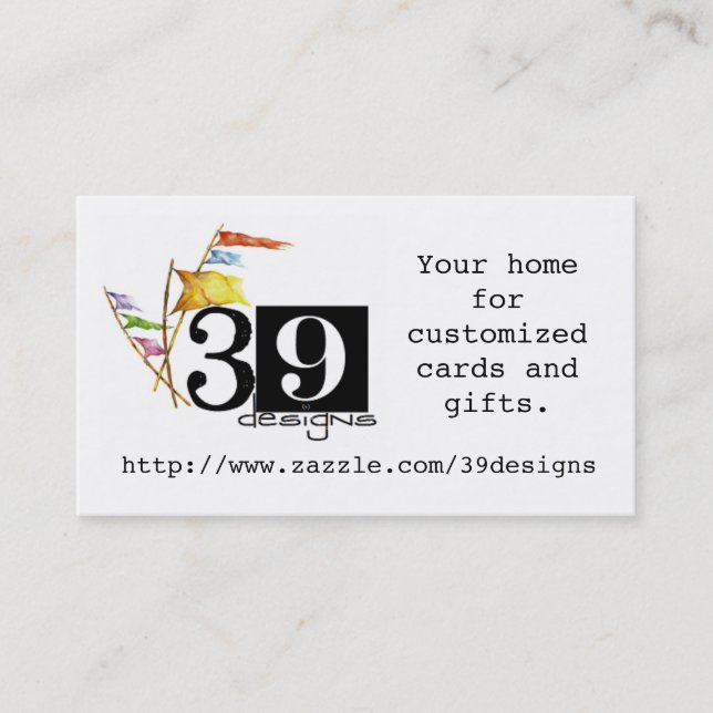 cartões de visitas 39designs (Frente)