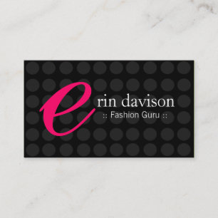 Cartões de visitas à moda