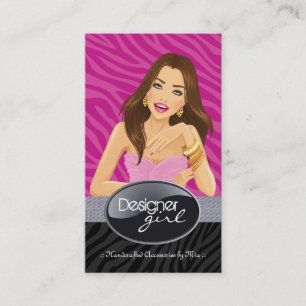 Cartões de visitas à moda do joalheiro