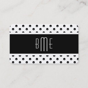 Cartões de visitas à moda do monograma