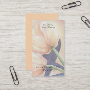 Cartões de visitas AMARELOS DE FLORES DE COR DE ÁG