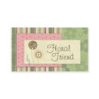 Cartões de visitas Amigos Florais