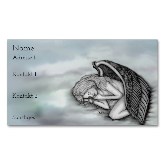 Cartões de visitas Anjos dormindo (Frente)