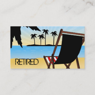 Cartões de visitas aposentados