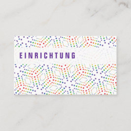 Cartões de visitas arco-íris